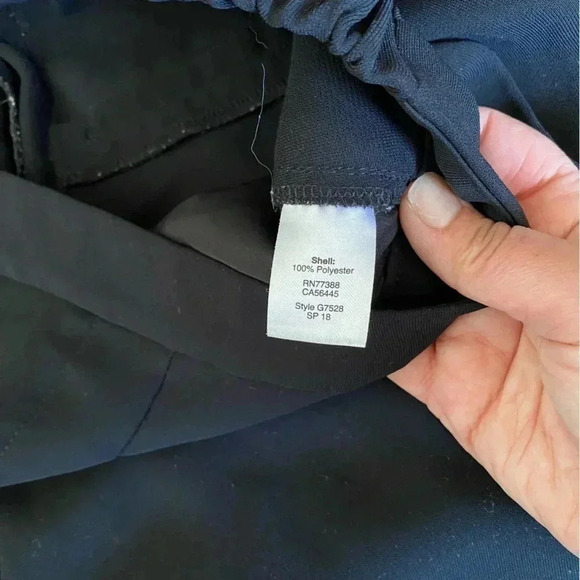 J. Crew The Jamie Dress Pants Tapered Leg Elasticated Waist Solid Black: 10 - Picture 5 of 11